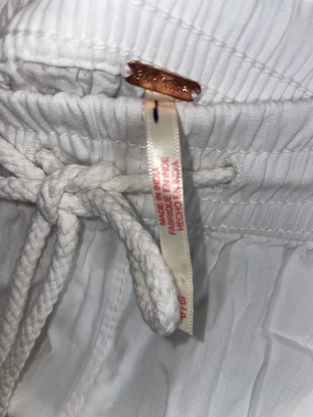 Free People Drawstring white pull on shorts NWOT size XS - Picture 9 of 9